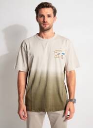 T-shirt broderie manches courtes vert BOB homme