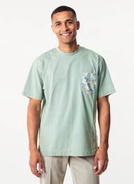 T-shirt broderie manches courtes vert BOB homme