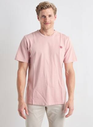 T-shirt broderie manches courtes rose TRAMAROSSA homme