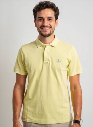 Polo stretch manches courtes vert BOB homme