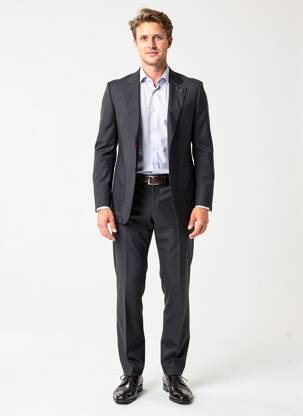 Costume de ville coupe cintrée bleu BOB homme