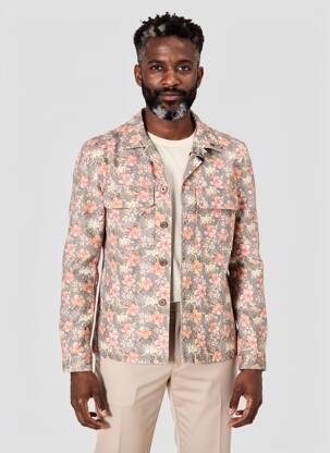 Veste casual fermeture boutonnée sur le devant marron BOB homme