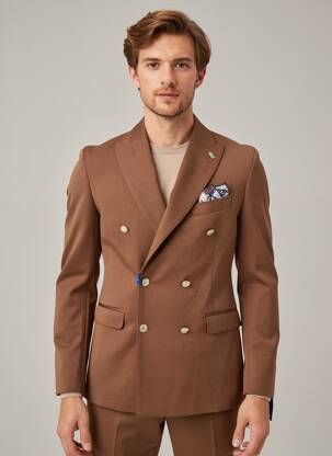 Blazer coupe cintrée marron BOB homme