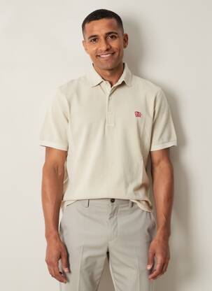 Polo stretch manches courtes beige TRAMAROSSA homme