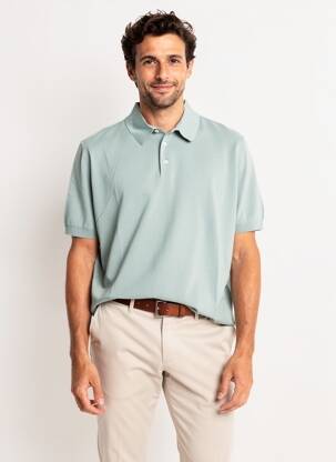 Pull stretch manches courtes vert TRAMAROSSA homme