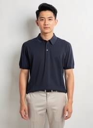 Pull stretch manches courtes bleu TRAMAROSSA homme