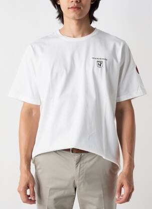 T-shirt stretch manches courtes blanc TRAMAROSSA homme