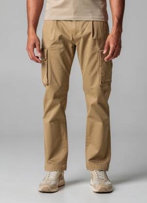 Pantalon cargo taille à pinces taille normale marron U.S. POLO ASSN homme
