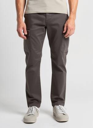 Pantalon cargo taille à pinces taille normale gris CAMEL ACTIVE homme