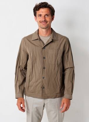 Veste casual fermeture boutonnée sur le devant marron XACUS homme