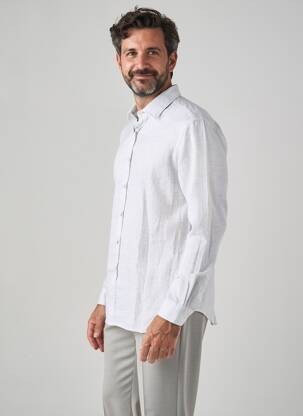 Chemise manches longues coupe cintrée gris XACUS homme