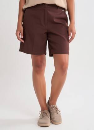 Short taille à pinces taille haute rouge U.S. POLO ASSN femme