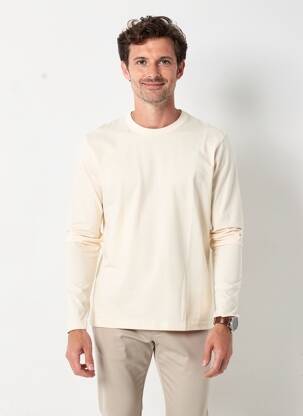 T-shirt coupe cintrée manches longues orange WOOL & CO homme