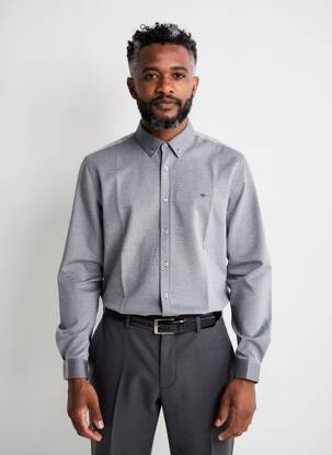 Chemise manches longues coupe cintrée bleu FYNCH-HATTON homme