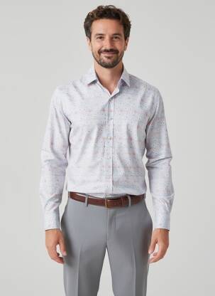 Chemise manches longues imprimé fleurs bleu FYNCH-HATTON homme