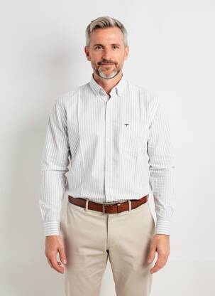 Chemise manches longues coupe cintrée gris FYNCH-HATTON homme