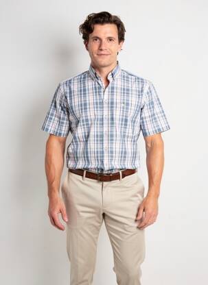 Chemise manches courtes poches gris FYNCH-HATTON homme