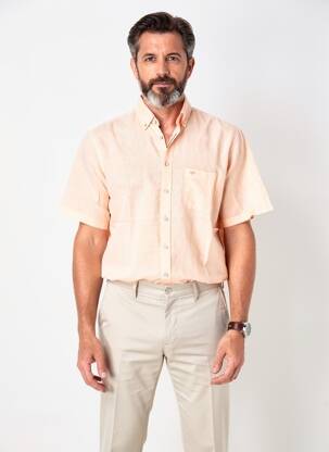 Chemise manches courtes poches orange FYNCH-HATTON homme