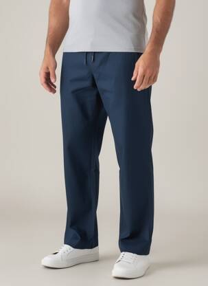 Pantalon chino tissage popeline taille normale bleu FYNCH-HATTON homme