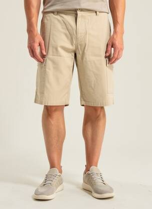 Bermuda multipoches taille normale beige FYNCH-HATTON homme