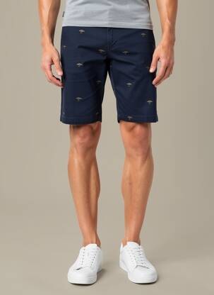 Bermuda stretch taille normale bleu FYNCH-HATTON homme