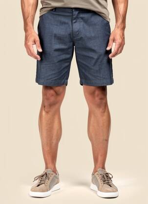 Bermuda taille à pinces taille normale bleu FYNCH-HATTON homme
