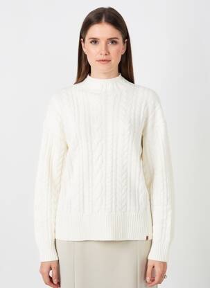 Pull stretch manches longues beige CAMEL ACTIVE femme