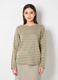 Pull coupe cintrée manches longues vert CAMEL ACTIVE femme