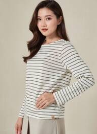 Pull coupe cintrée manches longues vert CAMEL ACTIVE femme
