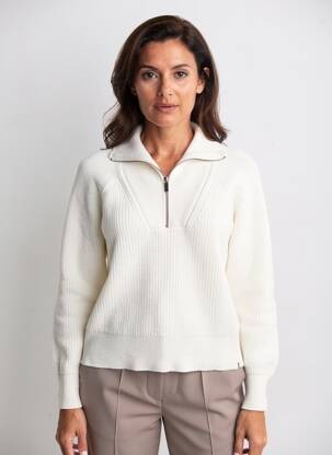 Pull stretch manches longues beige CAMEL ACTIVE femme