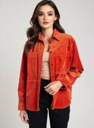 Veste casual coupe droite orange CAMEL ACTIVE femme