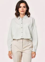 Chemisier coupe cintrée manches longues vert clair CAMEL ACTIVE femme
