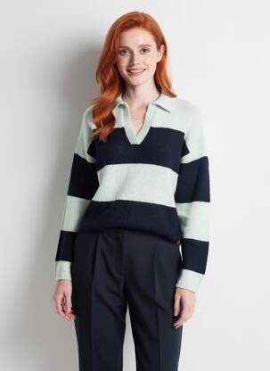 Pull coupe cintrée manches longues vert CAMEL ACTIVE femme