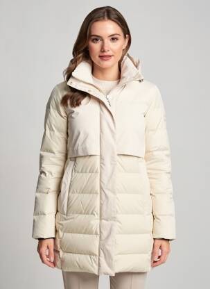 Doudoune poches a capuche beige CAMEL ACTIVE femme