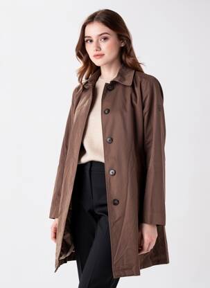 Trench tissage popeline sans capuche marron CAMEL ACTIVE femme