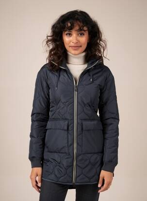 Doudoune poches a capuche bleu CAMEL ACTIVE femme