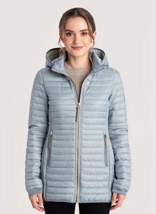 Doudoune poches a capuche bleu CAMEL ACTIVE femme