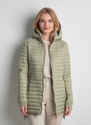 Doudoune poches a capuche vert CAMEL ACTIVE femme