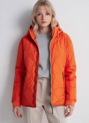Doudoune poches a capuche orange CAMEL ACTIVE femme