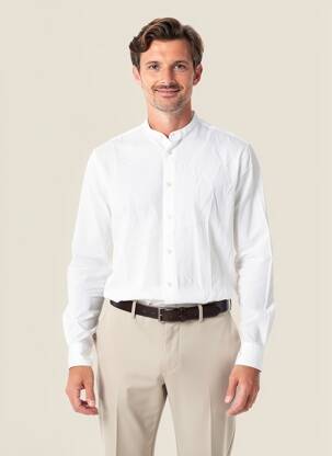 Chemise manches longues coupe cintrée blanc ZARA homme