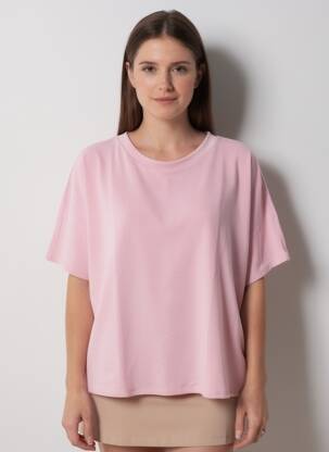 Top stretch manches 3/4 rose SANS MARQUE femme