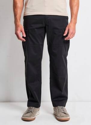 Pantalon cargo resserrée sur le bas taille normale noir JACK & JONES homme