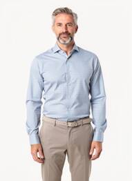 Chemise manches longues imprimé fantaisie bleu XACUS homme