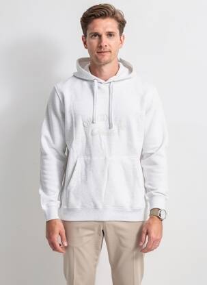 Sweat-shirt à capuche broderie manches longues gris JACK & JONES homme