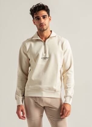 Sweat-shirt stretch manches longues beige JACK & JONES homme