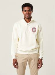 Sweat-shirt stretch manches longues beige JACK & JONES homme