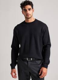 Pull stretch manches longues noir JACK & JONES homme