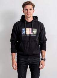 Sweat-shirt à capuche poches manches longues noir JACK & JONES homme
