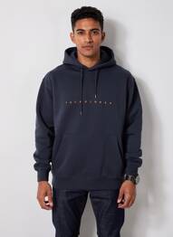Sweat-shirt à capuche poches manches longues bleu JACK & JONES homme