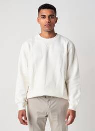 Sweat-shirt stretch manches longues blanc JACK & JONES homme